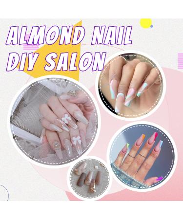 Medium Coffin Poly Extension Soft Gel Nail Tips | Clear Acrylic Ballerina Tips - 15 Sizes for Salons & DIY Nail Art - Buy Online on GoSupps.com