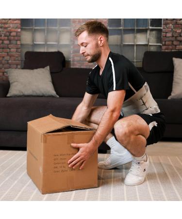 Vitalworxx Back Bandage - Professional Pain Relief Belt with Support Struts for Sciatica | Waist Size 80-95 cm - Gray - Buy Online on GoSupps.com