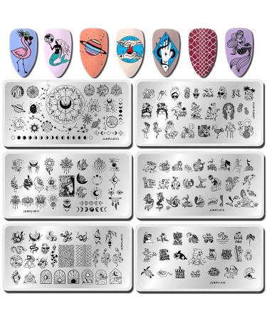 Professional Gel Nail Stamping Kit - Star Moon Plates French Tip Stamp & Nail Art Tools for Stunning Manicures - Buy Online on GoSupps.com