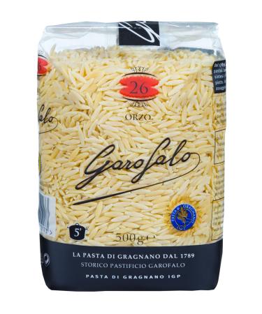 Garofalo Garofalo Orzo IGP 500g Premium Italian pasta made from durum wheat semolina short and narrow shape ready in 5 minutes