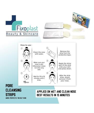 Nose Pore Strips with Aloe Vera - Blackhead Remover for All Skin Types | 20pcs Cleansing Strips - Dermatologically Tested for Nose Chin & T-zone - Buy Online on GoSupps.com