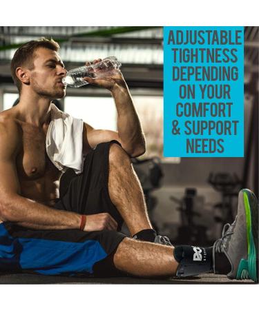 DOC-Stoppers Ankle Brace | Adjustable Lace-Up Support for Sprains & Injuries | Ideal for Sports Recovery - Men Women & Children - Buy Online on GoSupps.com