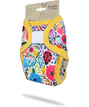 Buy Petit Lulu Newborn Overpants for Cloth Diapers (2-6 kg) - Velcro Floral Design | International Shipping Available - Buy Online on GoSupps.com