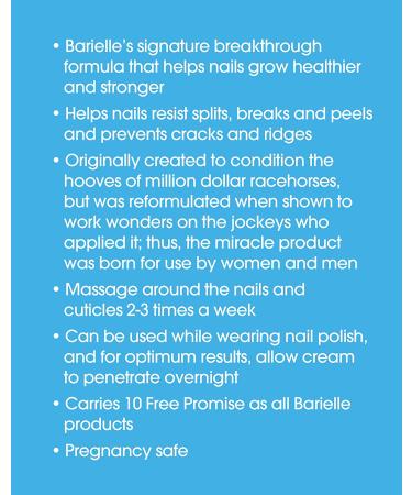 Barielle Nail Strengthener Cream - Promotes Growth for Healthier & Stronger Nails | Prevents Splitting, Cracks & Ridges | Resists Splits, Peels & Breaks - 1 Ounce - Buy Online on GoSupps.com