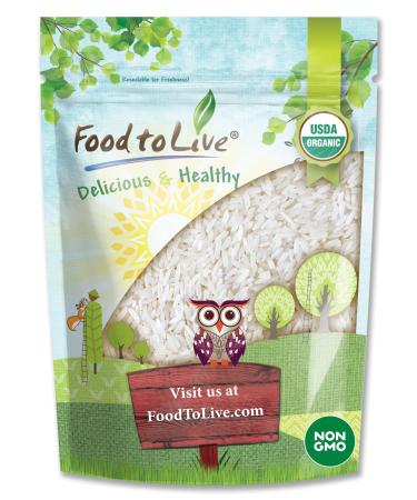 Organic White Jasmine Rice, 5 Pounds  Non-GMO, Long-Grain Rice Variety, Raw, Vegan, Kosher, Bulk. Fluffy Texture. Good Source of Protein. Perfect Side Dish. Great for Stir-Fries, and Thai Curries. 5 Pound (Pack of 1) - Buy Online on GoSupps.com