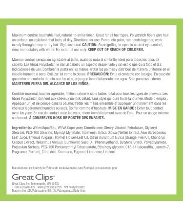 GREAT CLIPS LATITUDE Molding Paste | High Hold & Low Shine Hair Gel for Men | 3.4oz | International Shipping Available - Buy Online on GoSupps.com