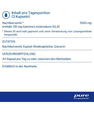 Buy Pure Encapsulations Evening Primrose Oil - 100 Softgel Capsules | International Shipping Available - Buy Online on GoSupps.com
