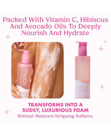 Kopari Sudsy Shower Oil - Hydrating & Moisturizing Skin Cleanser - 8.4oz - Shop Internationally - Buy Online on GoSupps.com