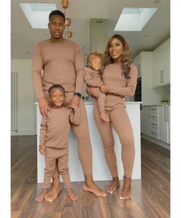 DreamBuy 20 Colours Ribbed Pyjama 2-3 Years Biscuit - Unisex Baby, Boys, Girls, Women, Men Loungewear - Buy Online on GoSupps.com