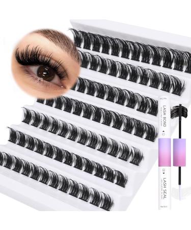 ALICE E DIY Lash Extension Kit: Wispy Cluster Lashes 12-16MM for a Natural Look - Strong Hold Glue for Sexy Eyelash Extensions - Buy Online on GoSupps.com