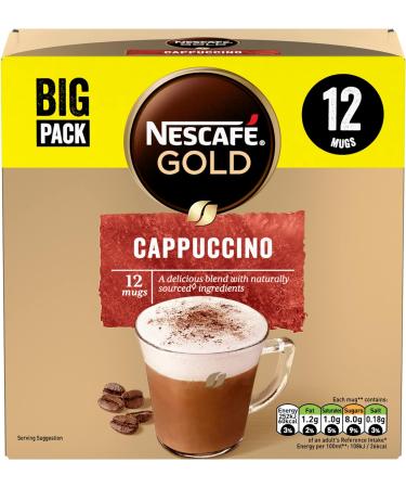 Nescaf Gold Cappuccino Sachets 12 Cups (Pack of 3) - Buy Online on GoSupps.com