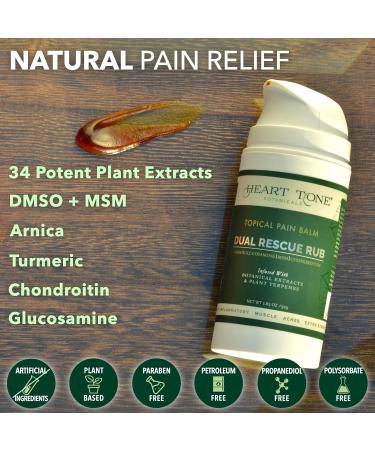 Extra Strength Fast Acting Pain Balm | Joint & Muscle Recovery | Dual Hot & Cold Relief | Natural Ingredients: Arnica MSM Turmeric Glucosamine - 45 Compounds - Buy Online on GoSupps.com