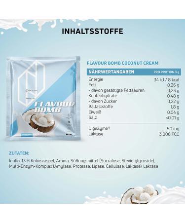 NeoSupps Flavor Bomb Powder - Low-Calorie Taste Enhancer for Baking & Diet | 15g Coconut Cream Flavor - Buy Online on GoSupps.com
