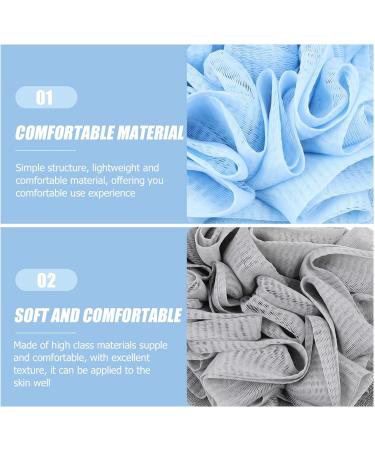 Beaupretty 2pcs Exfoliating Bath Towel & Sponge Set Soft Cotton Shower Pouf for Adults & Babies Comfortable Bathing Loofah & Scrub Ball - Buy Online on GoSupps.com