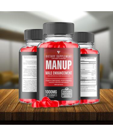 (3 Pack) ManUp Gummies ManUp Advanced Strength and Overall Healthy Lifestyle Support Supplement Gummy ManUp Maximum Performance and Confidence Supplement Formula Reviews (180 Gummies) - Buy Online on GoSupps.com