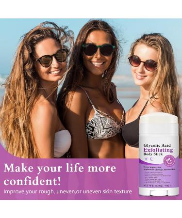Glycolic Acid Exfoliating Body Stick 75g Rich in Glycolic Acid Salicylic Acid & Shea Butter Smooths Dry & Rough Skin Gentle Exfoliation Helps Hydrate Helps Skin Feel Smoother & More Supple - Buy Online on GoSupps.com