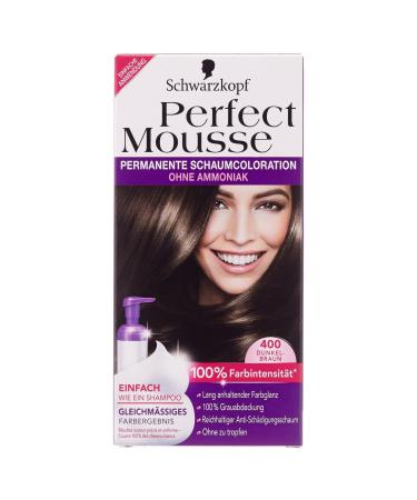 Schwarzkopf Perfect Mousse Coloration Level 3 400 Dark Brown 93 ml