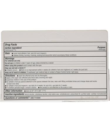 Clotrimazole Anti-Fungal Cream 1 oz | Generic Lotrimin USP | Fast Relief - Buy Online on GoSupps.com