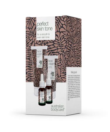 Reduce pigment problems on the face with a 4-piece set consisting of facial cleansing 200ml niacinamide serum 30ml peeling serum 30ml and face cream 100ml especially for pigment spots on the face