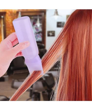 WLLHYF Root Comb Applicator Bottle 6 Ounce Hair Oil Applicator 1 Pack Applicator Bottle Brush with Graduated Scale Hair Root Comb Color Applicator for Hair Dye (Purple) - Buy Online on GoSupps.com