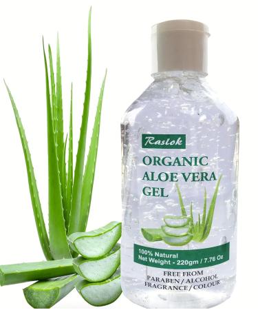 Raslok Mustard Oil 100% Pure & Natural Cold Pressed (8 Fl OZ) Aloe Vera Gel 100% Pure & Natural (7.76 OZ) Nourishing for Hair Skin & Massage Moisturizing & Hydrating Combo - Buy Online on GoSupps.com