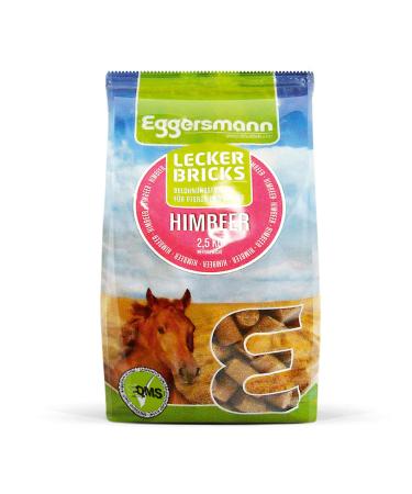 Eggersmann delicious bricks raspberry - horseecker raspberry - treats for horses and ponies - 2.5 kg bag raspberry 2.5 kg (1 Pack)