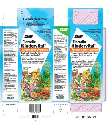 SALUS Kindervital Liquid Multivitamin for Kids Bonus Pack (500ml+250ml) - Buy Online on GoSupps.com