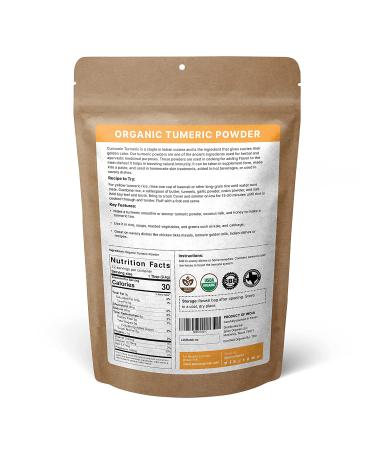 Organic Turmeric Root Powder - USDA Certified, Non-GMO Curcumin Powder - 4oz - Buy Online on GoSupps.com