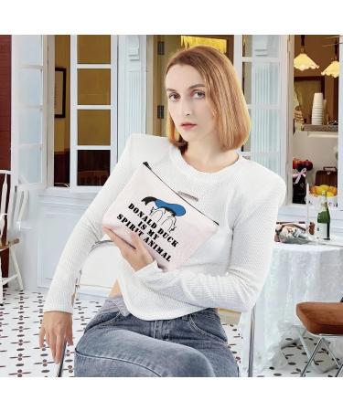 LEVLO Zippered Cosmetic Bag for Women - Donald Spirit Animal | Stylish & Functional Travel Organizer - Buy Online on GoSupps.com