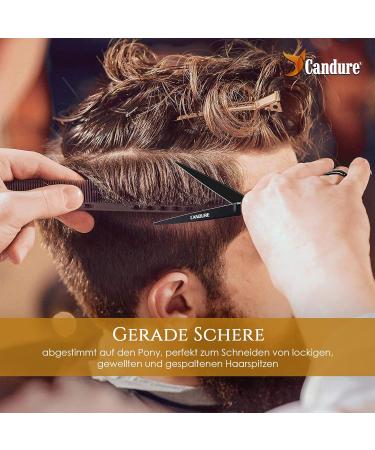CANDURE HARKRACHER 6 Haircase Scissors - Professional Hair & Beard Shears for Men Women Kids & Pets | Lightweight Matt Black Haircutting Tools - Buy Online on GoSupps.com