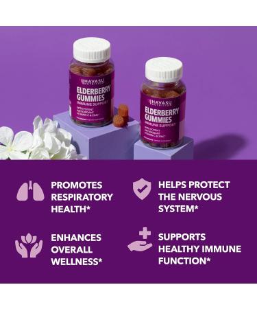 HAVASU NUTRITION Black Seed Oil Organic Cold Pressed Liquid (8 Fl Oz) & Black Elderberry Gummies with Zinc and Vitamin C (60 Servings) - Buy Online on GoSupps.com