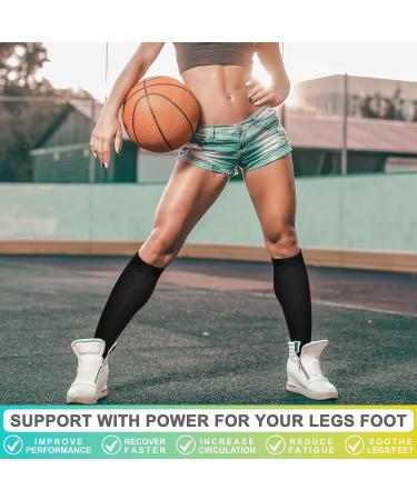 Acture Open Toe Compression Socks 15-20 mmHg for Men and Women - Ideal for Running, Athletic Activities, Medical Use, Pregnancy, and Travel - Black/White/Nude - Large-X-Large - Buy Online on GoSupps.com