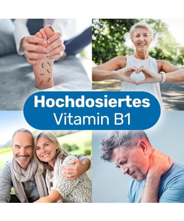 Glycowohl Protect Vitamin B1 (Thiamin) 400mg | 200 Vegan Capsules | Supports Nervous System | No Titanium Dioxide & Magnesium Stearate | Made in Germany - Buy Online on GoSupps.com
