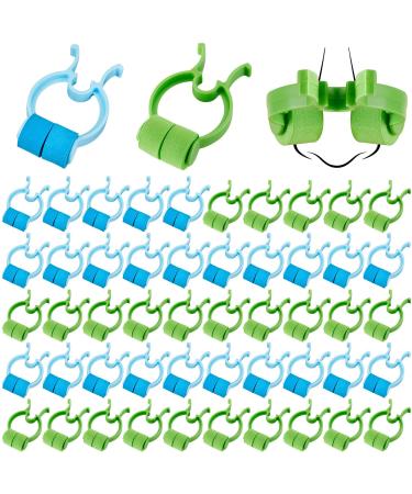 50 Pcs Stop Nosebleeds Clip Nose Bleed Stopper Nasal Clip for Kids Adult Emergency Accident, Blue and Green