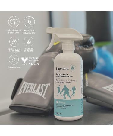 Purodora Lab Gym Bag and Shoe Deodorizer Spray | All Natural Eco-Friendly Odor Eliminator (Citrus Wood Scent) - 17oz - Buy Online on GoSupps.com