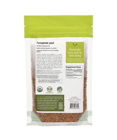 Banyan Botanicals USDA Organic Fenugreek Seed 8 oz - Promotes Healthy Digestion - Aromatic Spice - Trigonella foenum-graecum - Buy Online on GoSupps.com