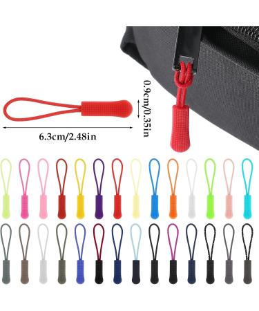 Comnico 56-Piece Zipper Puller Set - 28 Colors Nylon Replacement Zippers for Luggage Backpacks Handbags & More - Buy Online on GoSupps.com