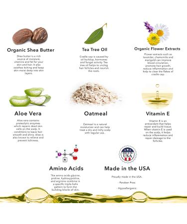 Organic BELLA B Bee Gone Cradle Cap Baby Shampoo 8 oz - Gentle Treatment for Dry Scalp - Natural & Organic Baby Shampoo - 8 Ounce Pack - Buy Online on GoSupps.com