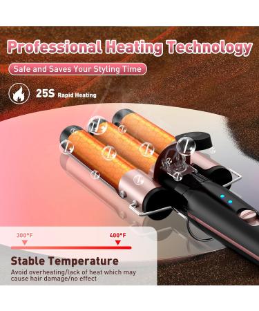 5 in 1 Wand Curling Iron Set - Interchangeable Ceramic Curlers Dual Voltage Hair Waver & Quick Heating Tool - Perfect for International Shipping - Buy Online on GoSupps.com