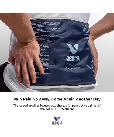 Large Gel Ice Pack - Flexible Hot/Cold Reusable Pack for Pain Relief - Medcosa 1 Pack - Buy Online on GoSupps.com