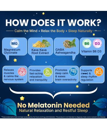 NEVISS Kava Kava Gummies for Calm, Relaxation & Natural Sleep | w/GABA, Ashwagandha, Magnesium, Vitamin B6 D3 | High Potency Kava Root Extract Supplement | Sugar-Free, Melatonin-Free, Vegan 60 Ct - Buy Online on GoSupps.com