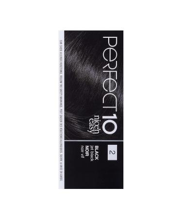 Clairol Perfect 10 Permanent Hair Dye 2 Black Color Pack - 1 Count - Buy Online on GoSupps.com