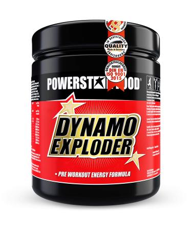 Dynamo Exploder |Premium fitness booster for more strength focus and alertness with caffeine guarana taurine magnesium vitamins & our special matrix |Fresh Lime |500g |Made in Germany