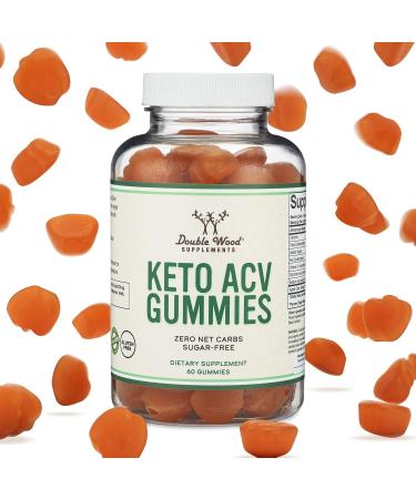 Buy Keto Gummies ACV - Sugar Free Zero Net Carbs 375mg Apple Cider Vinegar Enhanced with Chromium - 60 Count by Double Wood - Buy Online on GoSupps.com