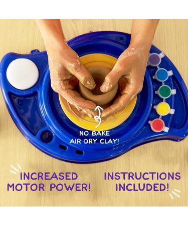 Motorized Power Pottery Wheel for Kids Ages 6+: Clay Sculpting Activity at Home - Buy Online on GoSupps.com