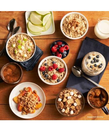 Quaker High Protein Apples & Cinnamon Instant Oatmeal Cereal 6 Packets 228 g Apple Cinnamon 228 g (Pack of 1) - Buy Online on GoSupps.com