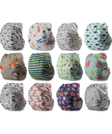 Buy Littles and Bloomz FLP2-1203 Reusable Diapers - Standard Popper (12 Pack) | Eco-Friendly Cloth Diapers for International Shipping - Buy Online on GoSupps.com