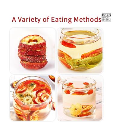 DOZO Dried Hawthorn Berries Slices 8.46oz - Premium Seedless Berry Tea Nature Herbal Sun-Dried Shanzha - Buy Online on GoSupps.com