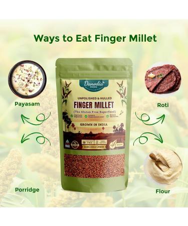  Danodia Foods Danodia Foods Natural Unpolished Finger Grains 450g ( 1 lb) | Gluten-Free Whole Grain | Non-GMO | Plant-Based Cuisine | Rice & Wheat Alternative | Resealable Bag | Origin: India - Buy Online on GoSupps.com