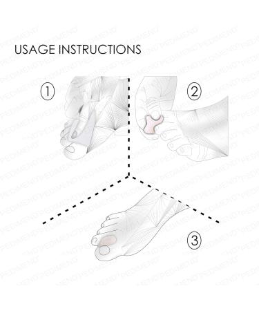 PEDIMEND Silicone Gel Toe Spreader for Bunion Treatment & Bunion Pain Relief - Prevent Painful Rubbing - Crooked Toe Cushion - Feet Care Thumb Bone Tool - Unisex - Foot Care (2PAIRS - 4PCS) - Buy Online on GoSupps.com